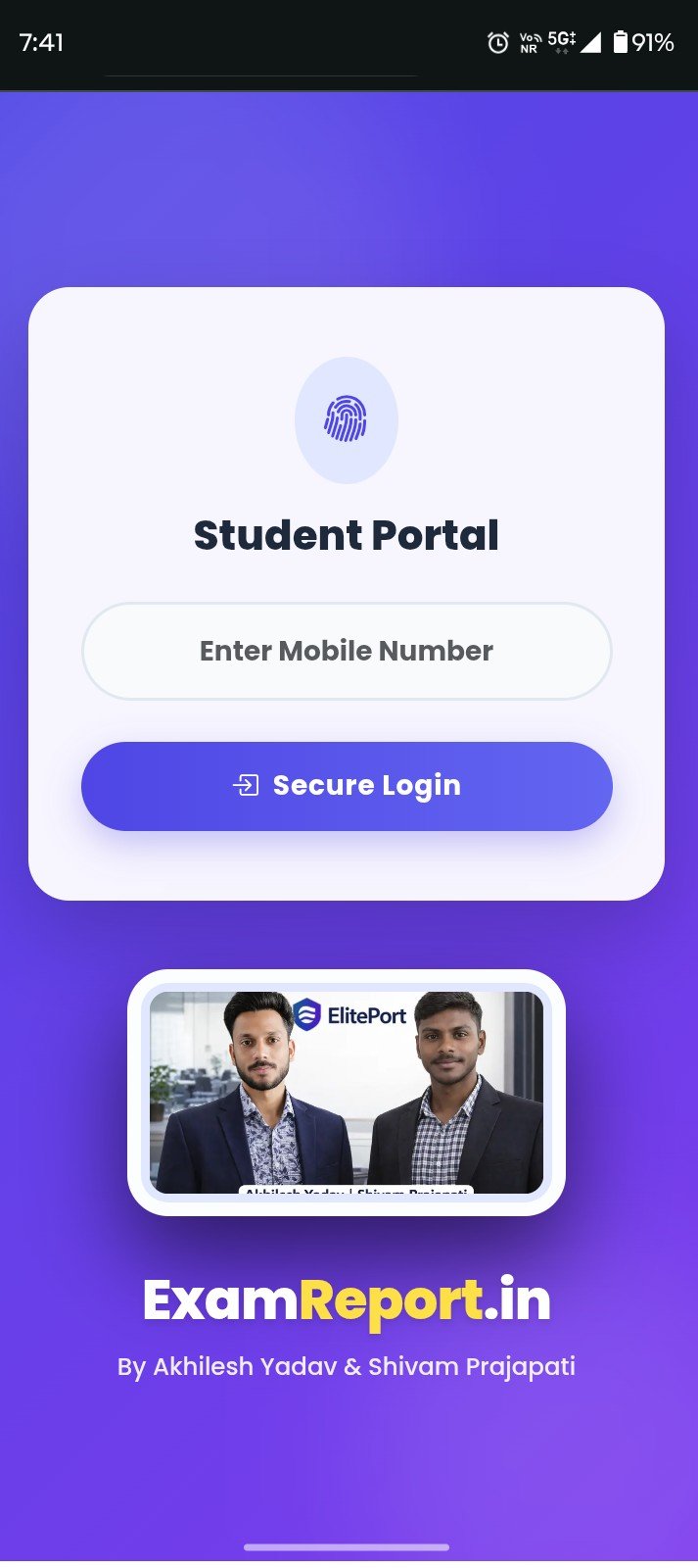 Student Dashboard Mobile View App